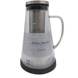 Ovalware RJ3 Cold Brew Coffee Maker 32 Oz OVALWARE Airtight Cold Brew Iced NEW